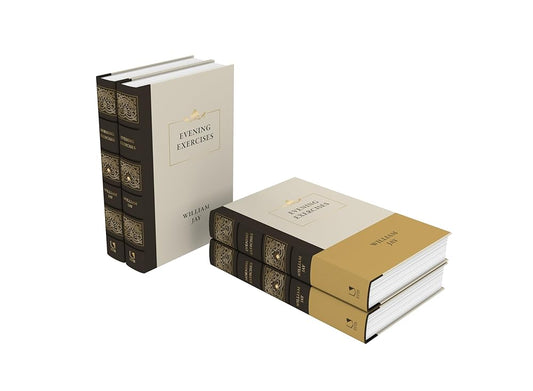 Morning and Evening Exercises by William Jay | Daily Scripture Reflections for Morning & Evening All Year | Classic Puritan Devotional Endorsed by Spurgeon | Reformation Heritage Hardcover cover image
