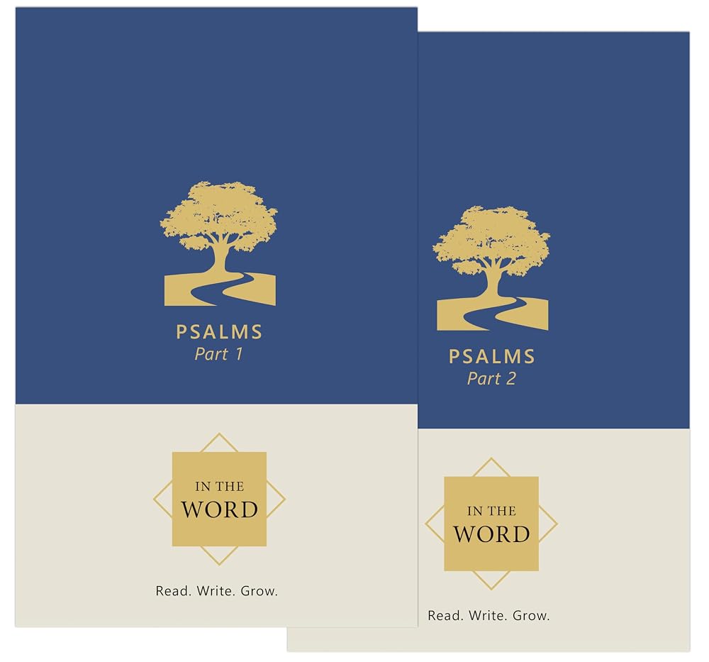 Psalms Bible Study Journal – 2-Volume Set | In the Word Bible Journal | All 150 Psalms Scripture Writing Notebook & Prayer Journal with Guided Reflections | Hardcover Devotional Workbook cover image