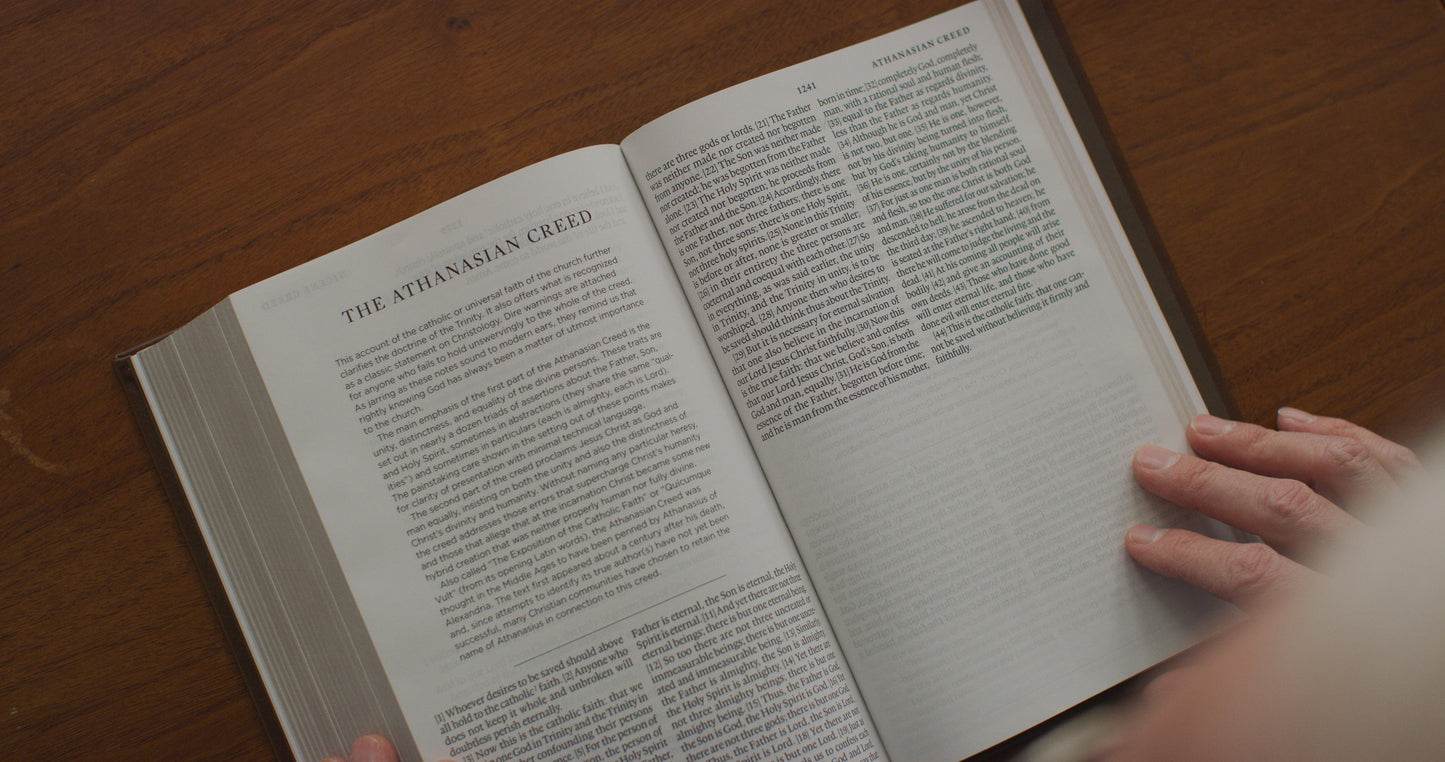 ESV Bible with Creeds and Confessions (TruTone over Board, Brown)