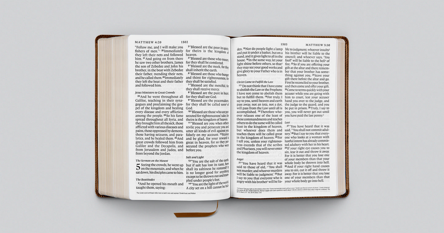 ESV Giant Print Bible (TruTone, Deep Brown)