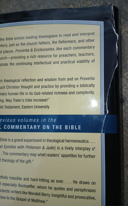 Proverbs & Ecclesiastes (Brazos Theological Commentary on the Bible) (Torn Dust Jacket)
