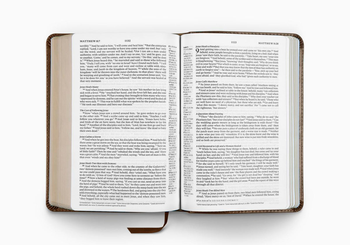 ESV Personal Reference Bible (TruTone, Deep Brown, Royal Crown Design)