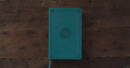 ESV Single Column Thinline Bible (TruTone, Turquoise, Emblem Design)